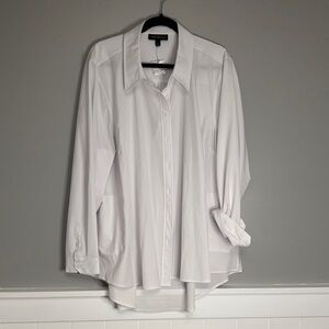 Lane Bryant Crisp White Blouse